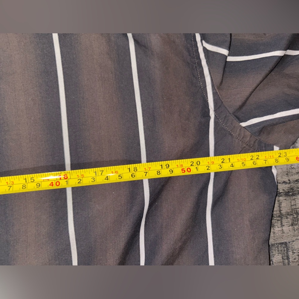 7 Diamonds Mens Shirt Extra Large Button Down Brown Striped Long Sleeve SZ XL​ - Picture 7 of 9